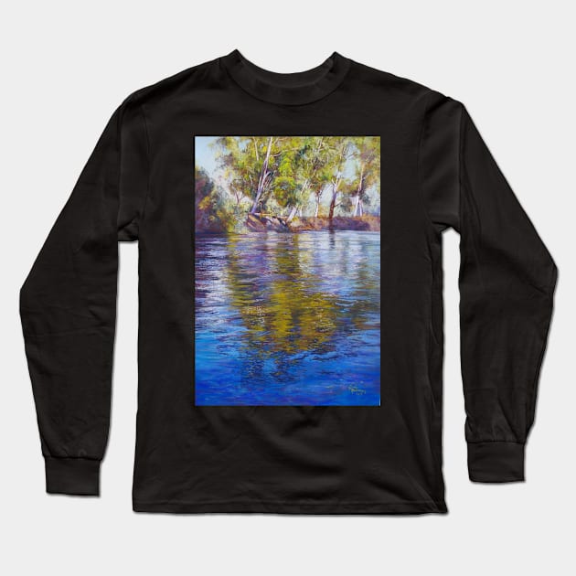 Reflections of the Goulburn Long Sleeve T-Shirt by Lyndarob